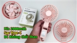 picture of quạt usb gấp làm mát không khí cầm tay làm mát 3 tốc độ có thể điều chỉnh 