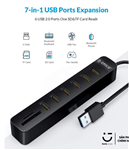 picture of bộ chuyển đổi mở rộng cổng usb hub 6 cổng chính hãng orico