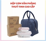 picture of bộ 2 hộp cơm thuỷ tin văn phòng kipor-kp-hc04-kèm túi giữ nhiệt chính hãng