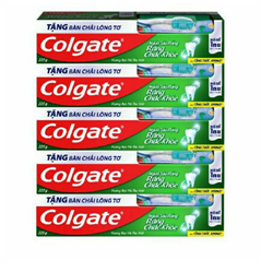 picture of colgate ngừa sâu răng 225g (tặng bàn chải) kem đánh răng 