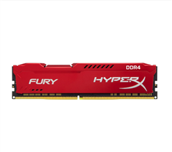 picture of (8gb ddr4 1x8g 2666) ram kingston hyperx fury red