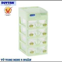 picture of tủ nhựa mini duy tân 5 tầng tomi nhỏ gọn tiện lợi