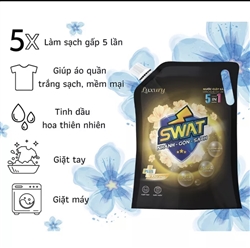 picture of nước giặt xã 5in1 swat siêu thơm, túi dung tích 2.2 lít