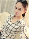 picture of hàng nhập sơ mi công sở kẻ caro sm12