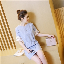 picture of hàng nhập đầm xòe thắt nơ dịu dàng nữ tính da18