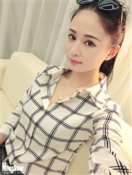 picture of hàng nhập sơ mi công sở kẻ caro sm12