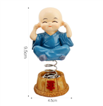 picture of bộ 4 tượng chú tiểu tứ không (có lò xo) - bb6840