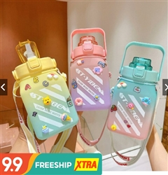 picture of bình nước vuông 1500ml kèm sticker