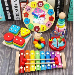 picture of bộ 6 món đồ chơi gỗ an toàn cho bé