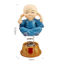 picture of bộ 4 tượng chú tiểu tứ không (có lò xo) - bb6840