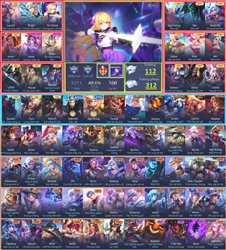 picture of liên quân mobile (tướng: 112 | trang phục: 312 | rank: kim cương)